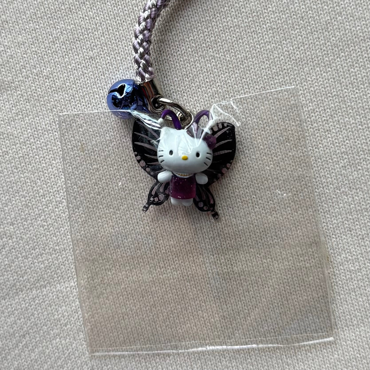 Hello Kitty Midnight Butterfly 2006 Vintage Gotochi Charm Strap